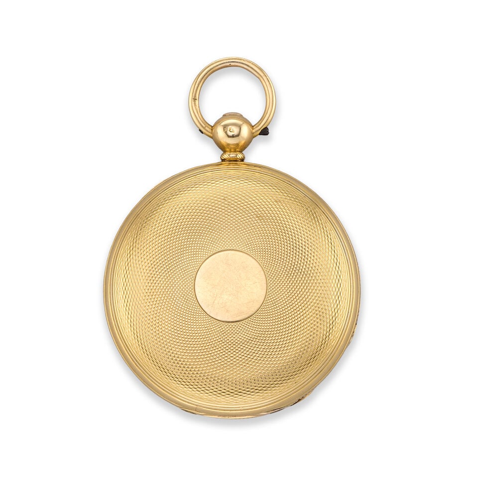 James McCabe, Royal Exchange, London. An 18K gold key wind full hunter pocket watch London Hallm... - 2
