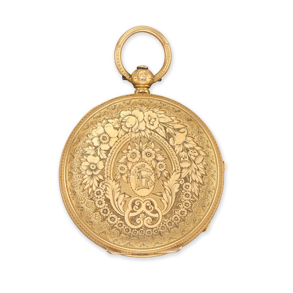H.J. Norris, Coventry. An 18K gold key wind open face pocket watch London Hallmark for 1909 - 2