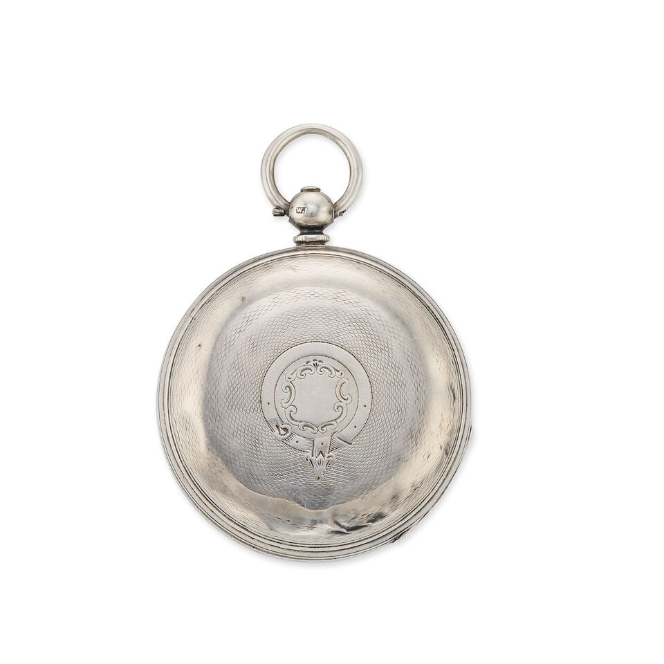 Mudge and Dutton. A silver open face key wind pocket watch London Hallmark for 1875 - 2