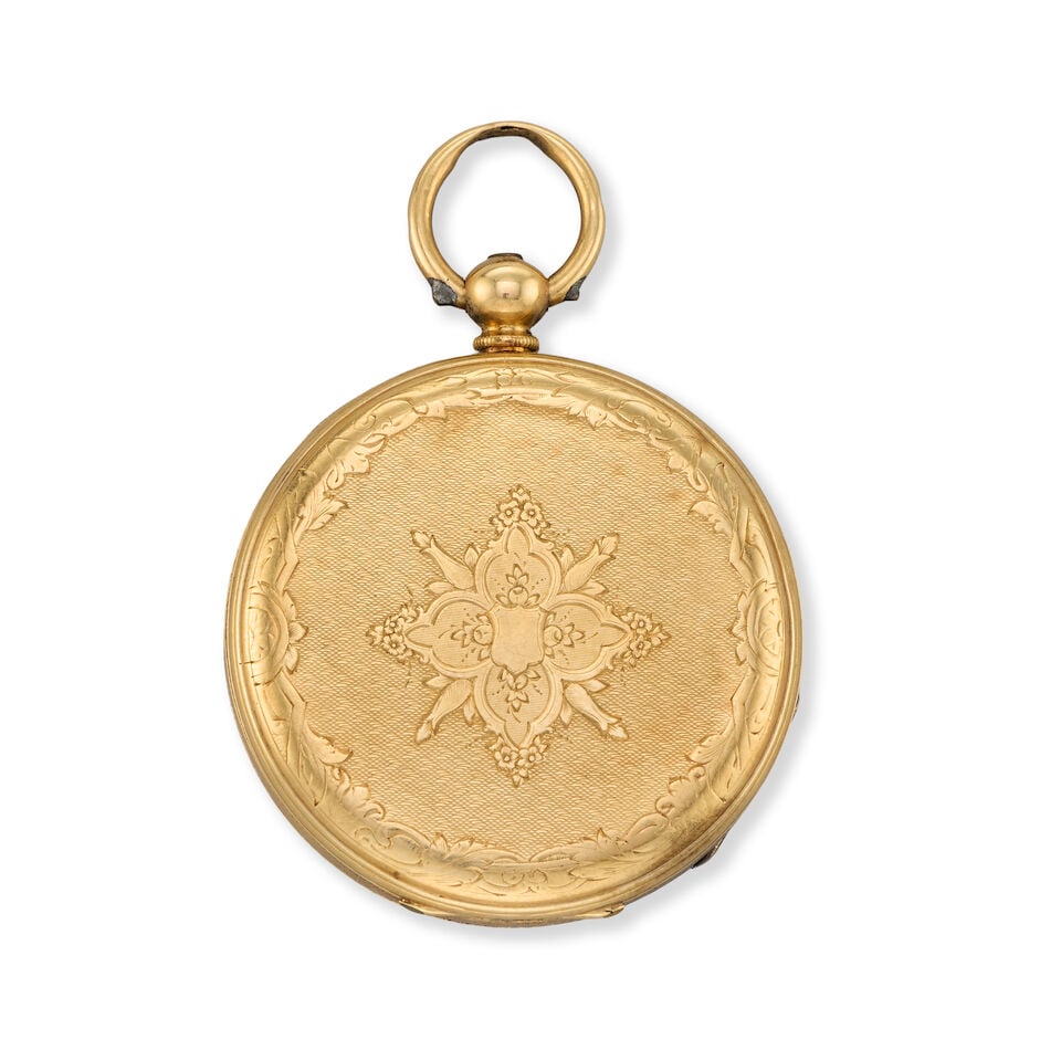 Muret, Geneve. An 18K gold key wind open face pocket watch Circa 1890 - 2