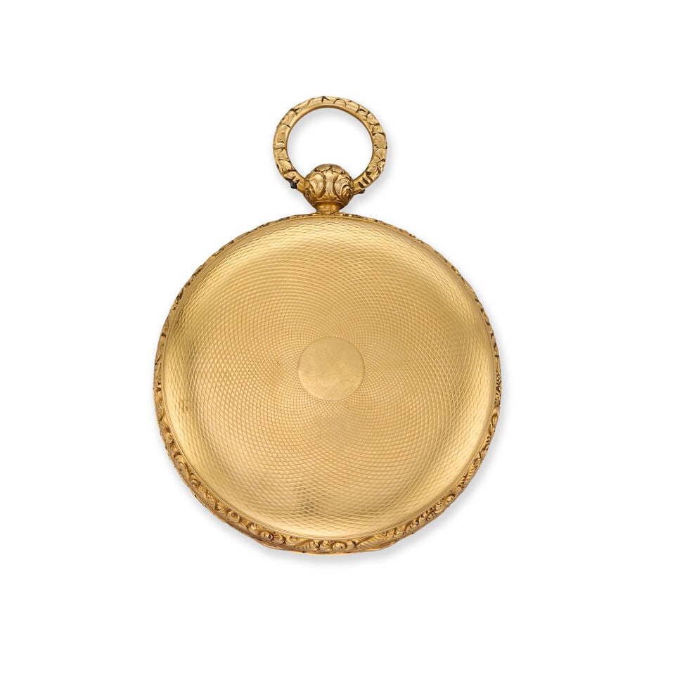 Thomas Savage, London. An 18K gold key wind open face pocket watch London Hallmark for 1834 - 2