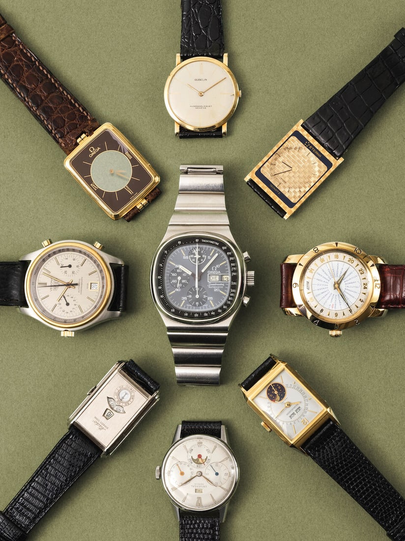 Omega. A stainless steel automatic calendar chronograph bracelet watch Omega. Chronographe brace... - 2