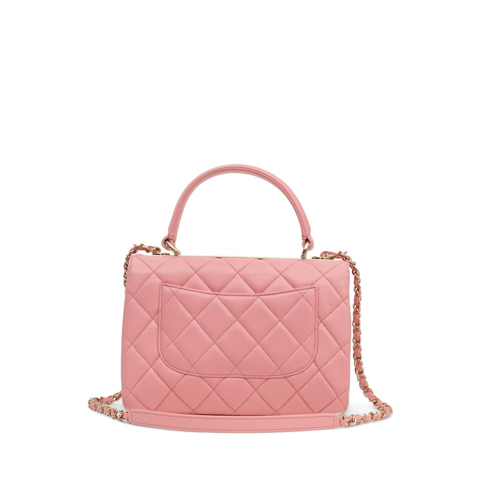 Chanel: a Pink Quilted Lambskin Trendy Flap Bag Summer 2019 (includes serial sticker, authentici... - 2