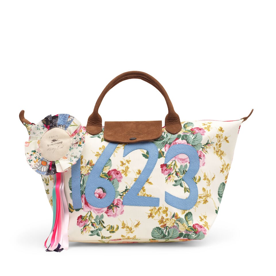 Tracey Emin x Longchamp: 'Always Me/Le Pliage' Bag Limited edition 2004, type 'M' (includes flor... (1 of 2)