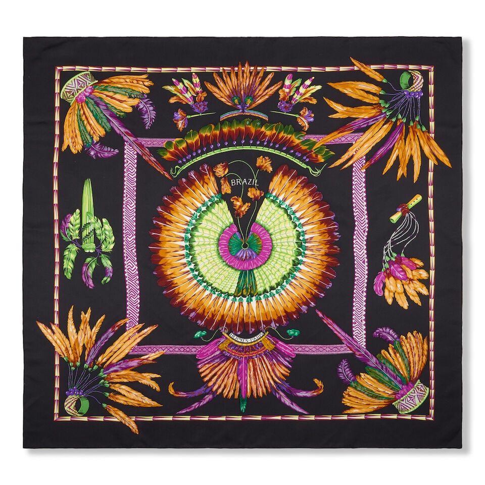 Hermès: Three Silk Scarves (includes boxes) - 4