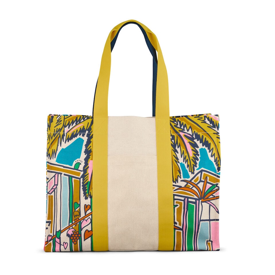 Hermès: a Toile Vue Sur La Dune Beach Bag - 2