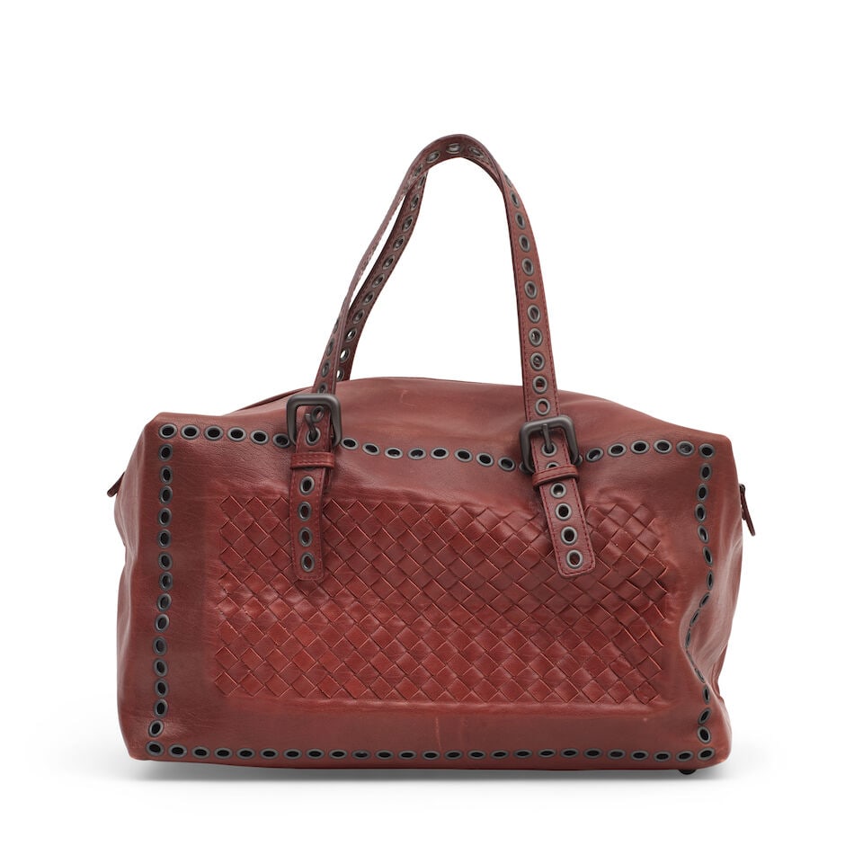 Bottega Veneta: a Deep Red Bowling Bag (includes dust bag) - 2
