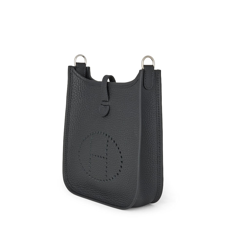 Hermès: a Black Clemence Leather Evelyne TPM 16 2025 (includes dust bags, care card and box) - 2