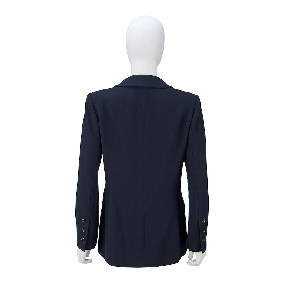 Chanel: a Navy Blue Wool Blazer Cruise 1995 - 2