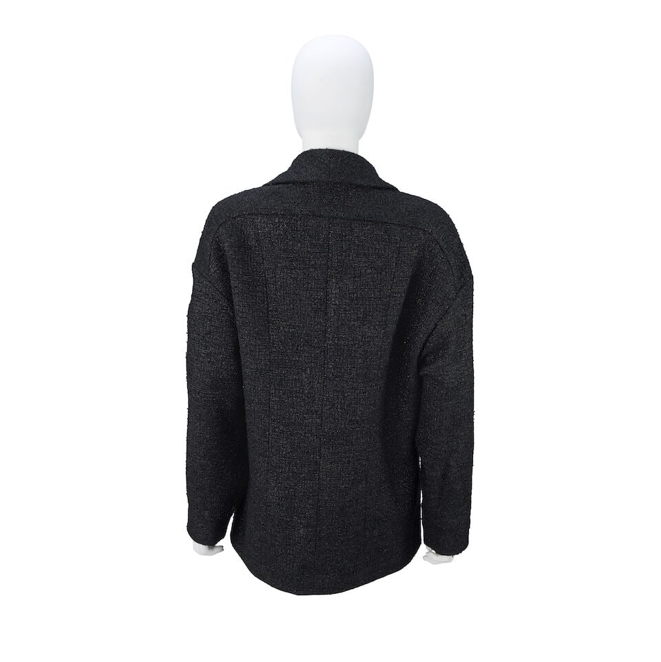 Chanel: an Oversized Black Tweed Blazer Spring 2020 - 2