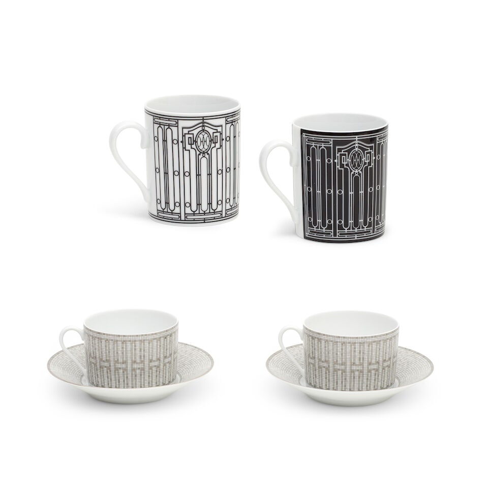Hermès: Two Porcelain Sets and a Towel (1 of 5)