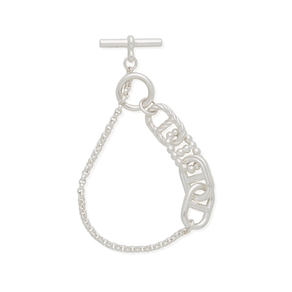 Hermès: a Sterling Silver Chaine d'Ancre Alea II Bracelet (includes certificate, booklet an... (1 of 3)