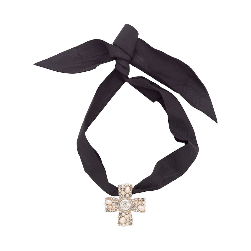 Chanel: Two Cruciform Necklaces Autumn 2020, Runway Looks 5 and 39 (Includes one presentation box) - 2