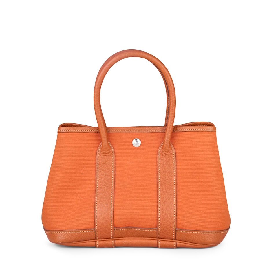 Hermès: a Potiron Toile Neo Garden Party 23 2005 (Staff Stamp) - 2