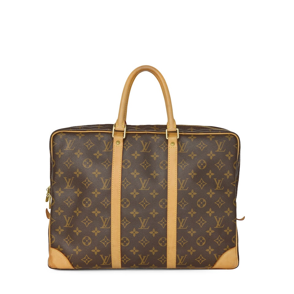 Louis Vuitton: a Monogram Porte Voyage Briefcase Bag 2007 (includes luggage tag, dust bag, padlo... - 3