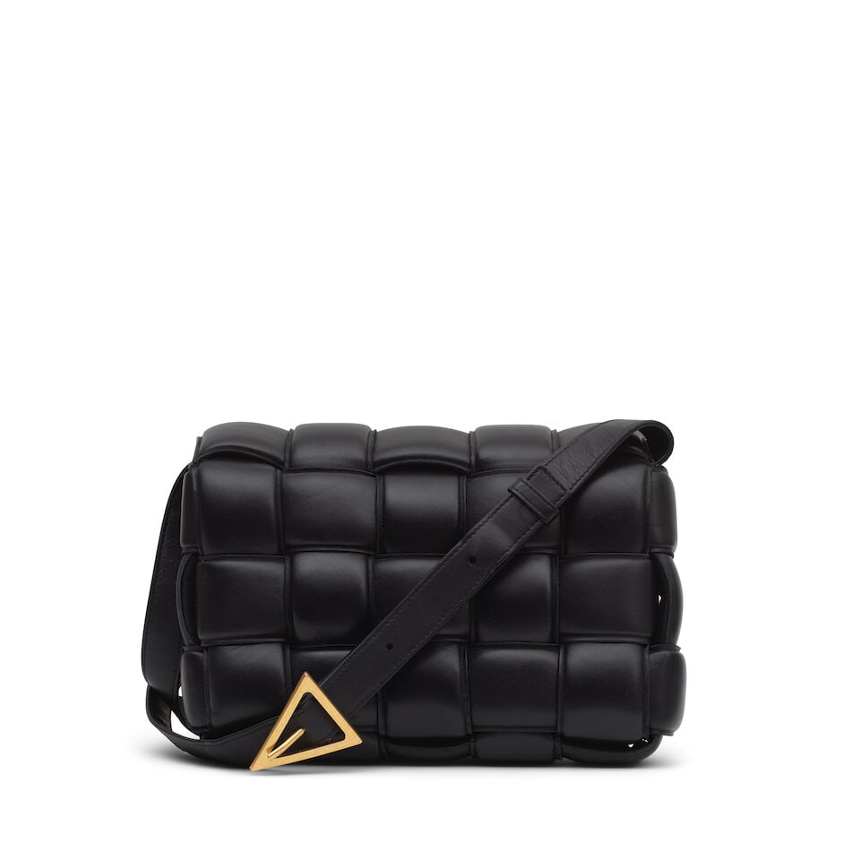 Bottega Veneta: a Black Medium Padded Cassette Bag - 2