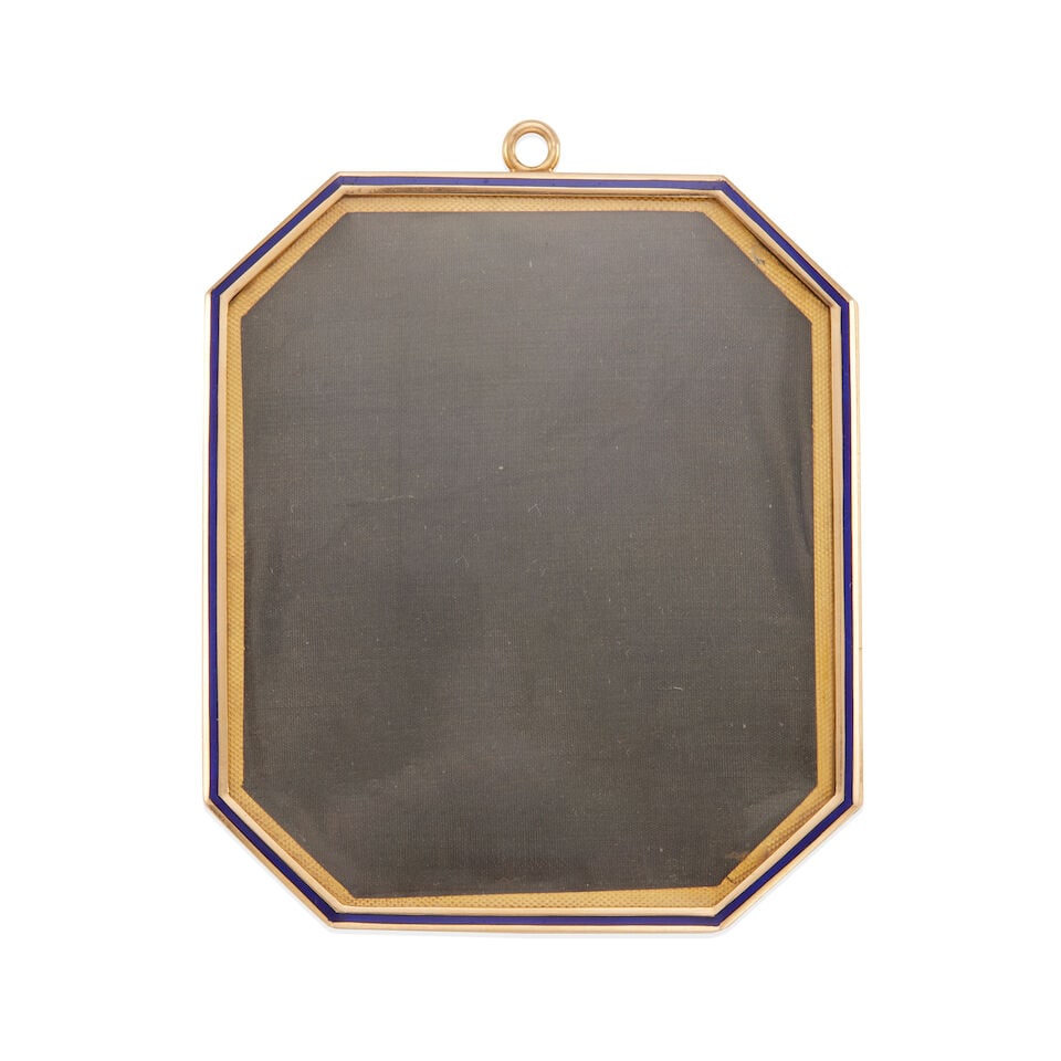 ANTIQUE 18K GOLD FRAMED PORTRAIT - 2