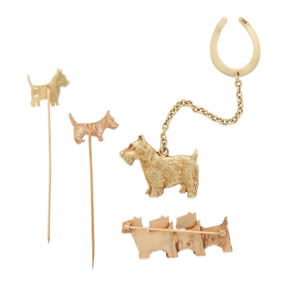 VINTAGE 14K AND 9K GOLD ACCESSORIES - 2