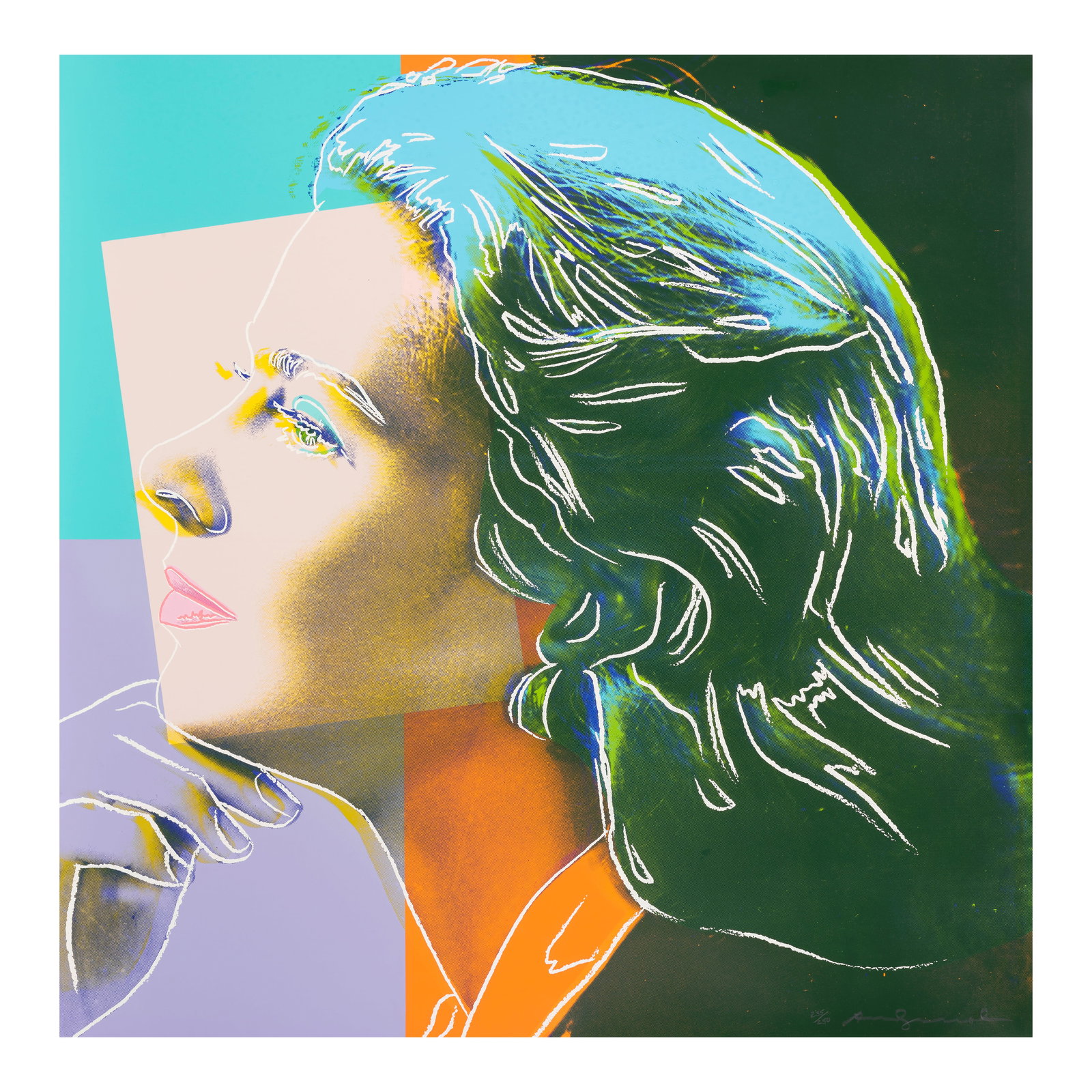 Andy Warhol (1928-1987); Herself, from Ingrid Bergman;: Andy Warhol (1928-1987) Herself, from Ingrid Bergman (Feldman & Schellman II.313), 1983 Screenprint in colors on Lenox Museum Board, signed in pencil and numbered 235/250 (there were also 20 artist's