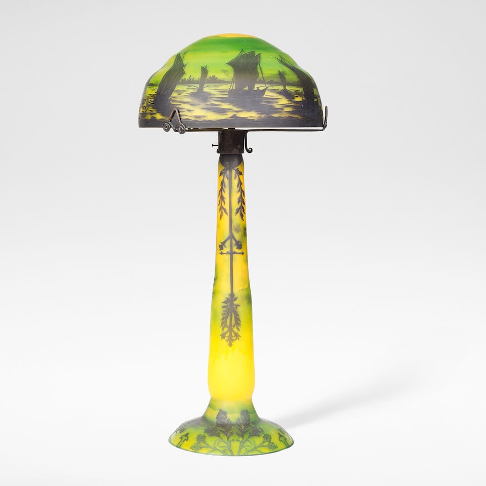 DAUM Nancy Table lamp, circa 1910 (1 of 8)