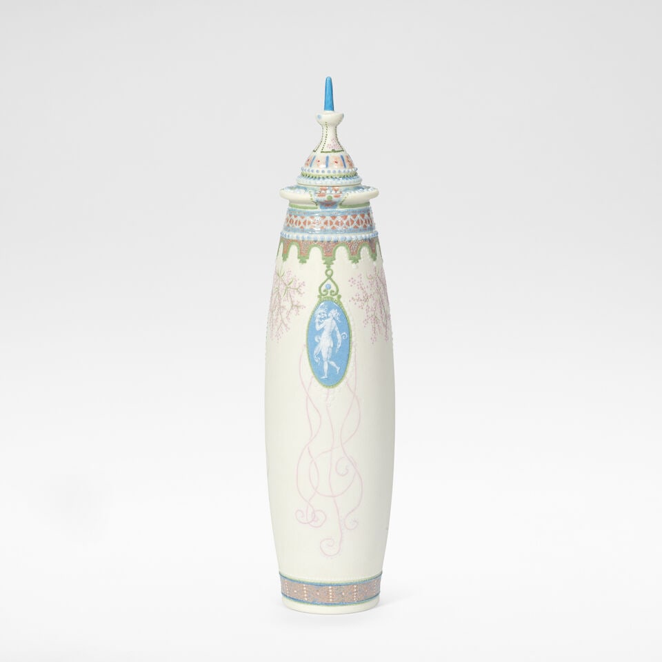 Taxile Doat for Sèvres Vase and cover, 1926 - 2