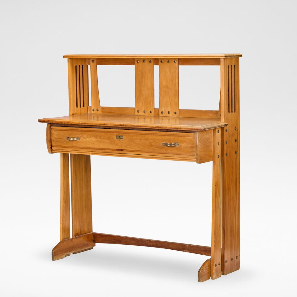 Gustave Serrurier-Bovy Sideboard, circa 1904: Gustave Serrurier-Bovy Sideboard, circa 1904 Padouk, brass. 134.5 cm high, 124 cm wide, 48.5 cm deep Footnotes: Provenance Christie's, Monaco, 'Arts Décoratifs Du XXème Siècle', 6