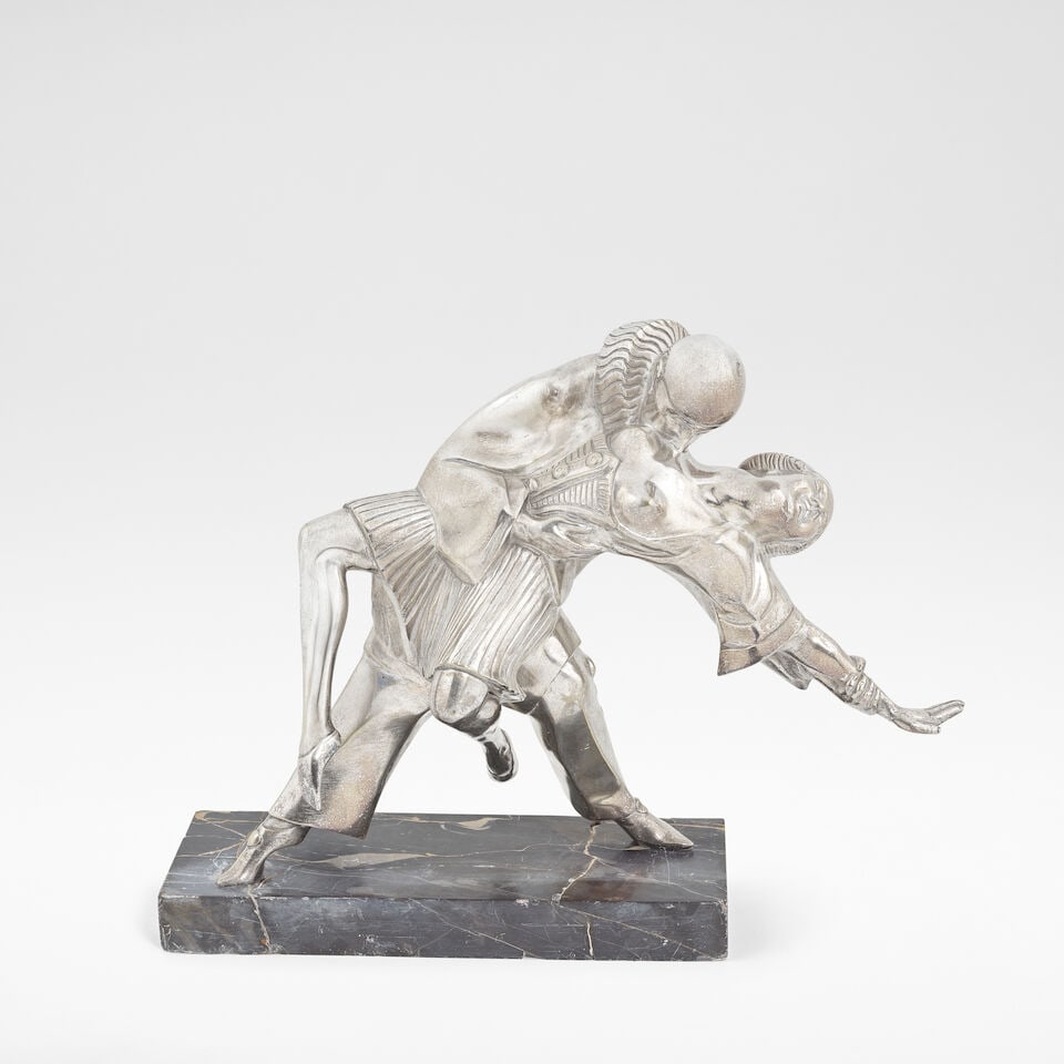 Thomas-François Cartier 'Pierot and Columbine', circa 1925 (1 of 2)