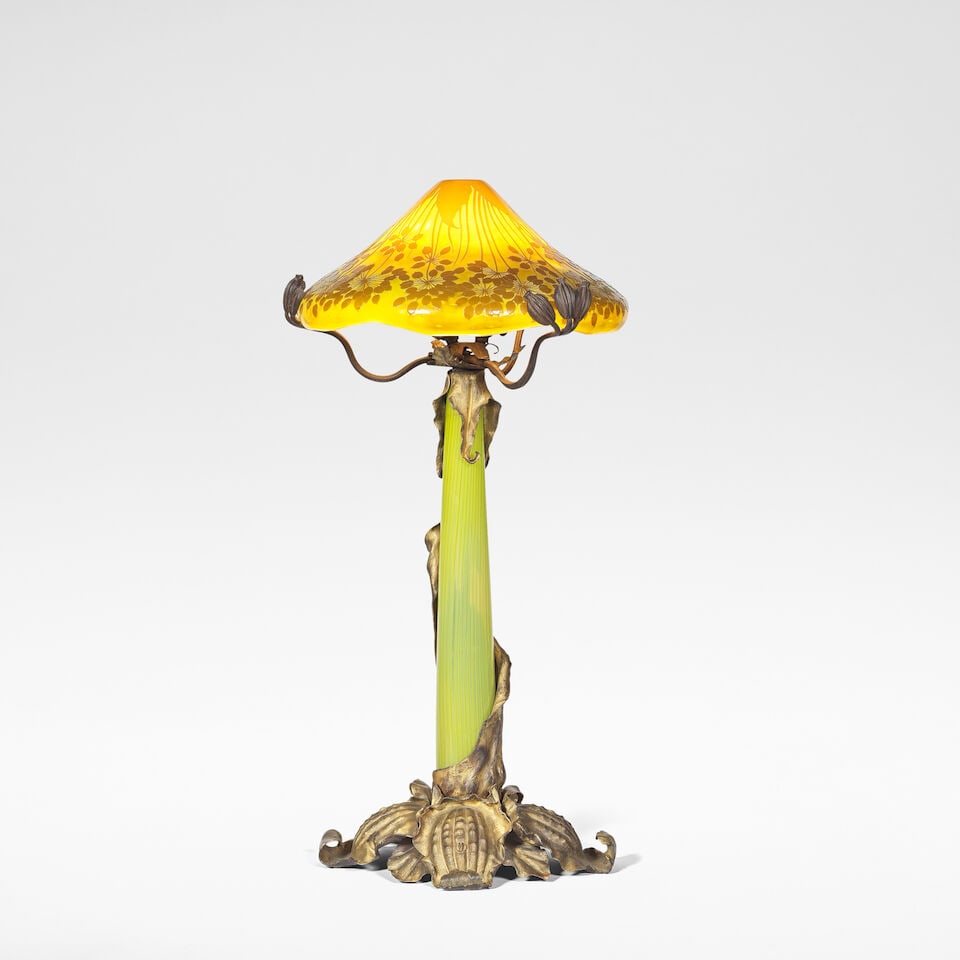 Emile Gallé 'Umbel' table lamp, circa 1900 - 2