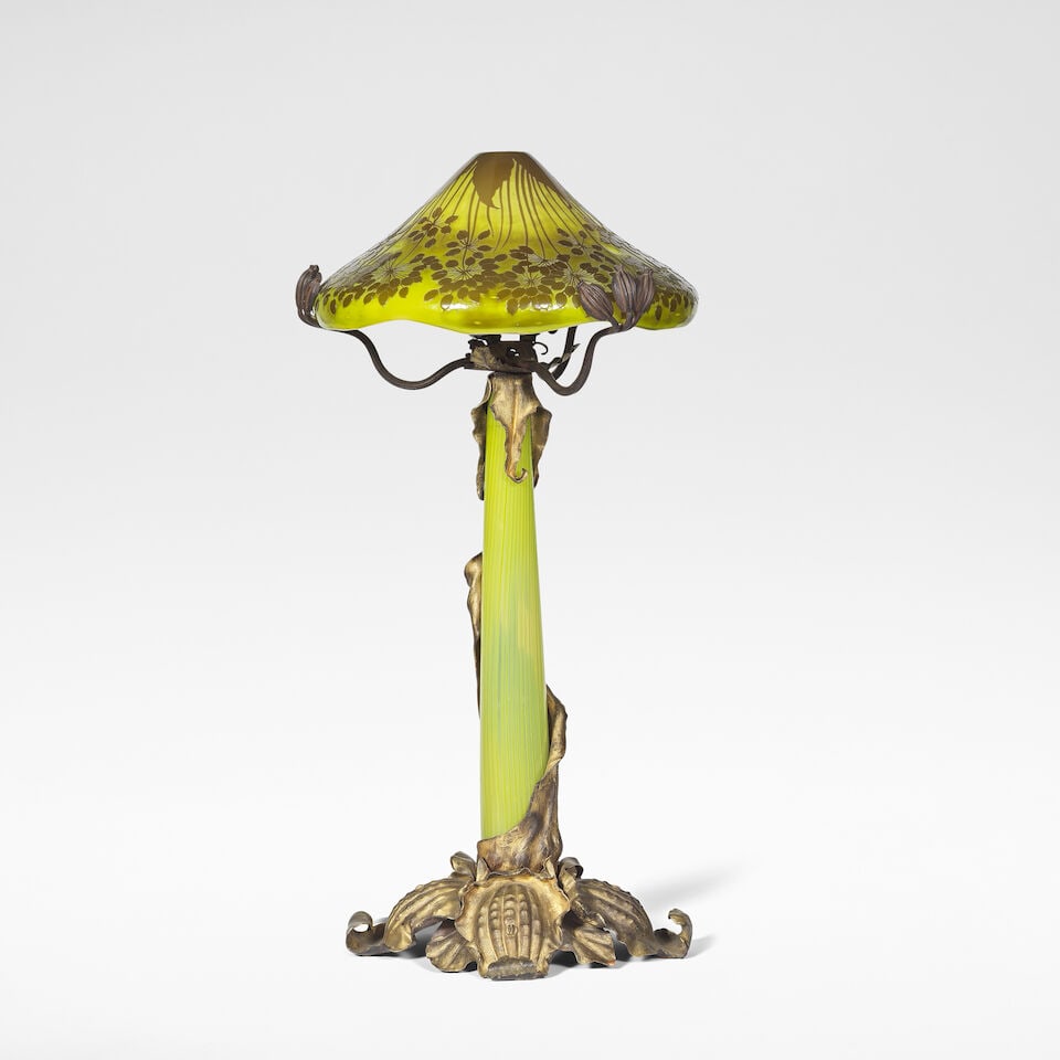 Emile Gallé 'Umbel' table lamp, circa 1900 - 3