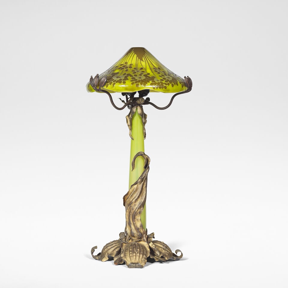 Emile Gallé 'Umbel' table lamp, circa 1900 - 4