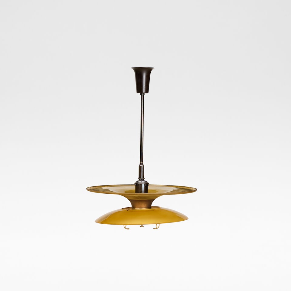 Poul Henningsen for Louis Poulsen 'PH-4/4.5/4' or 'The Four Shade Lamp', pendant lamp, circa 1935 - 2