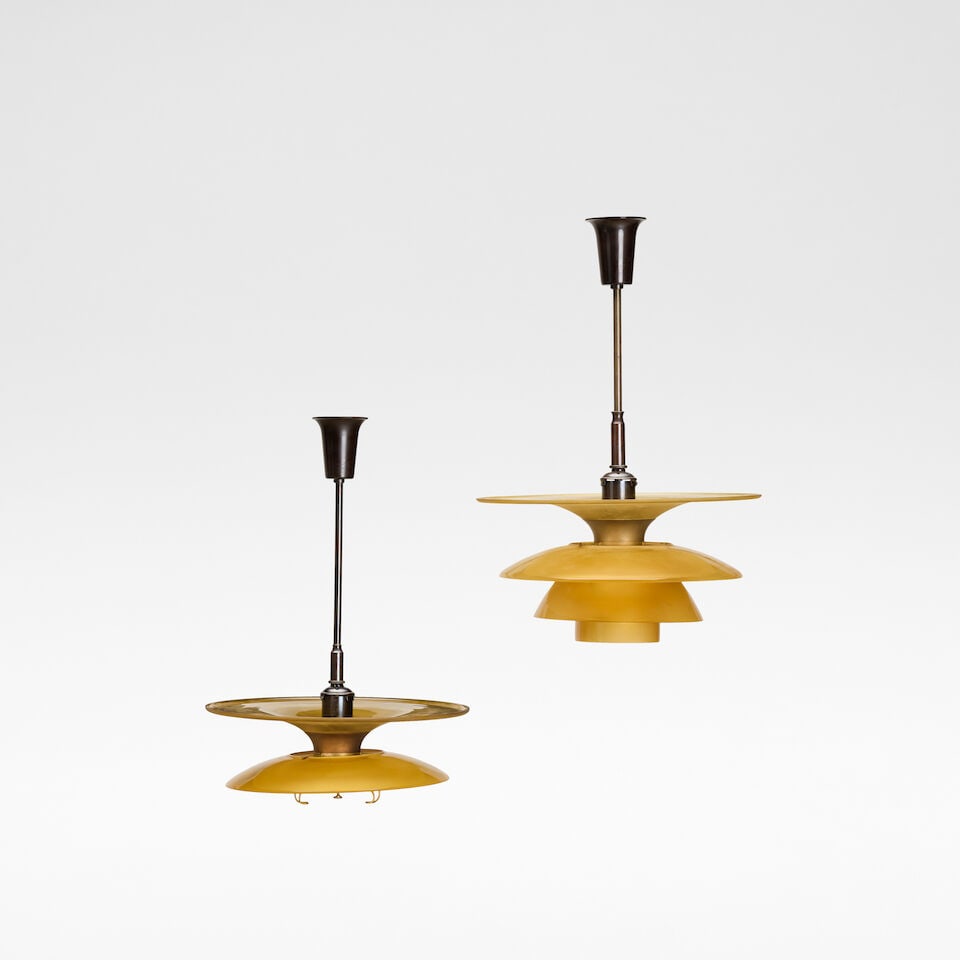 Poul Henningsen for Louis Poulsen 'PH-4/4.5/4' or 'The Four Shade Lamp', pendant lamp, circa 1935 - 3