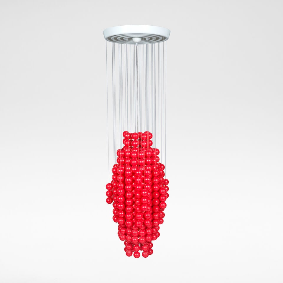 Verner Panton 'Ball' ceiling light, model no. TYP G, designed 1969, produced circa 2000s (1 of 5)
