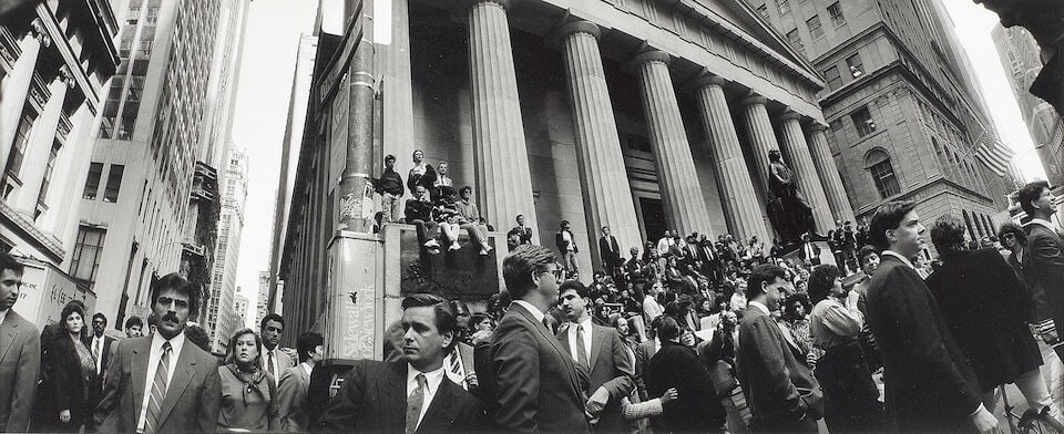 Gilles Peress 'Wall Street Crash', 1985 - 2