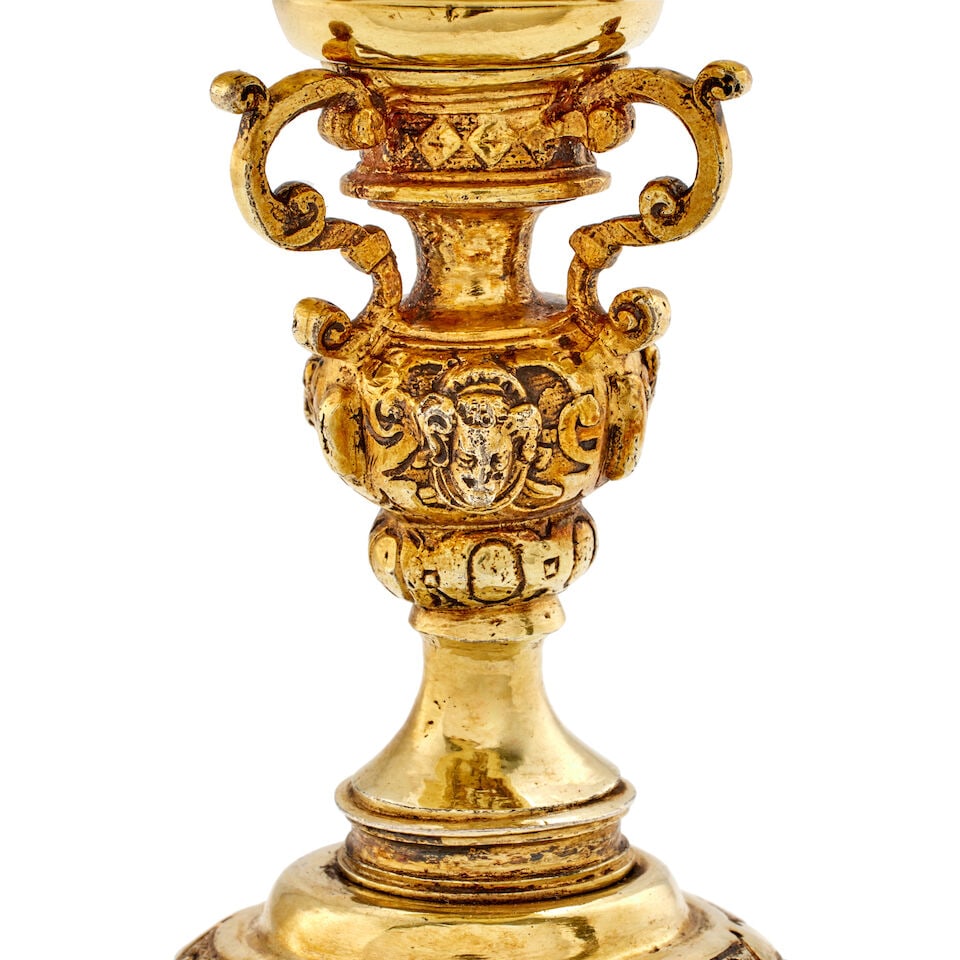 Two German Renaissance silver-gilt cups and covers both David Cramer (Kramer), Augsburg, circa 1... - 8