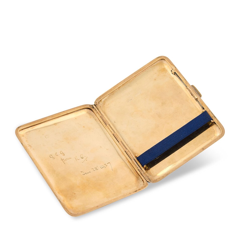 A 9 carat gold cigarette case Mappin & Webb, London 1926 - 2