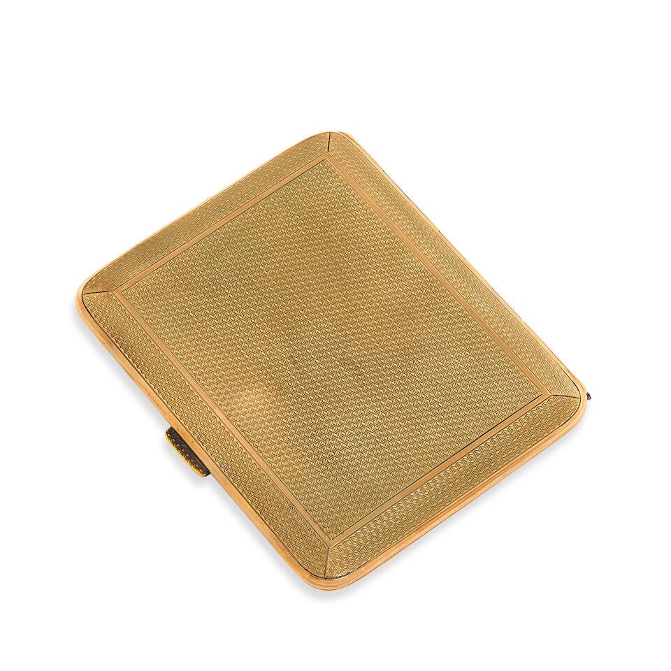 A 9 carat gold cigarette case Mappin & Webb, London 1926 - 3