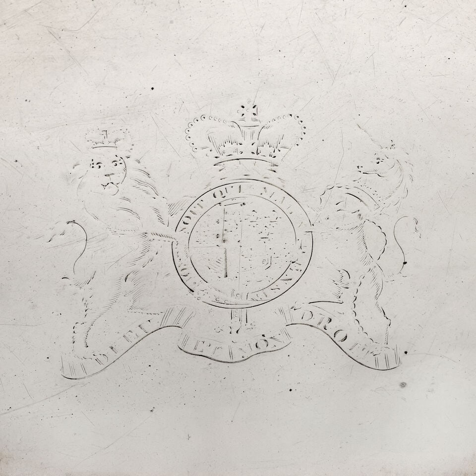 A pair of George III oval silver two-handled trays John Crouch & Thomas Hannam, London 1789 and ... - 3