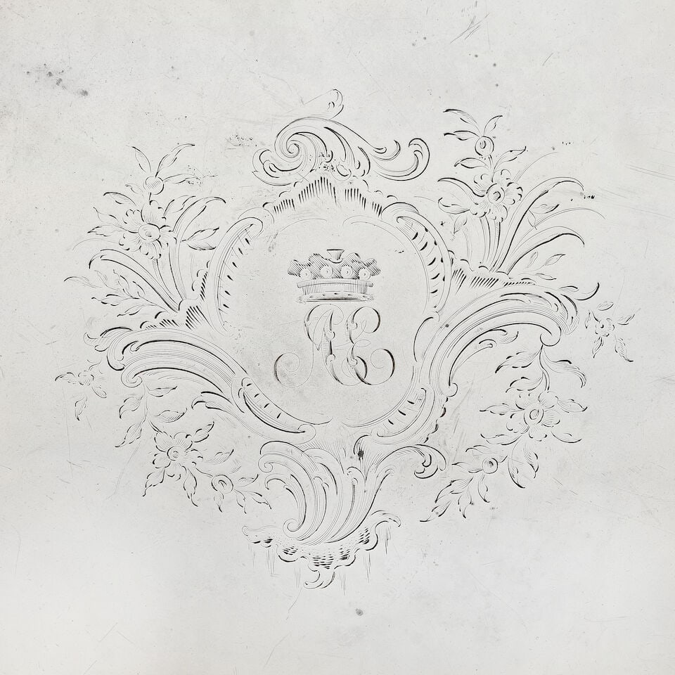 A George II silver salver Lewis Herne & Francis Butty, London 1758 - 4