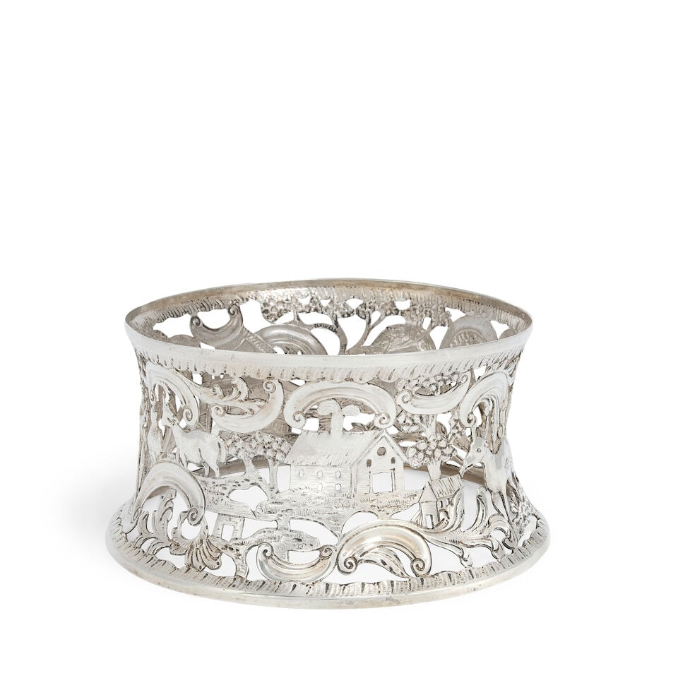A Victorian silver dish ring Langley Archer West (West & Son), of Dublin, London 1895 - 4