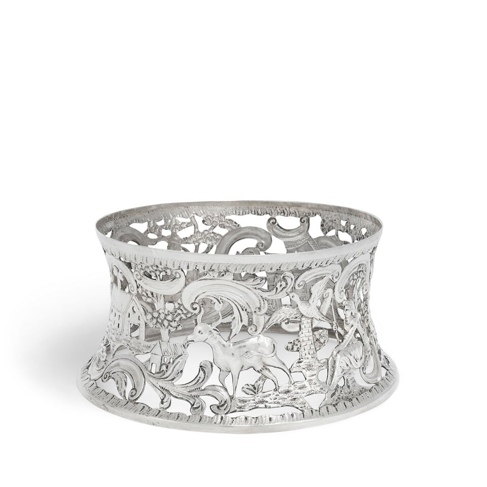 A Victorian silver dish ring Langley Archer West (West & Son), of Dublin, London 1895 - 5