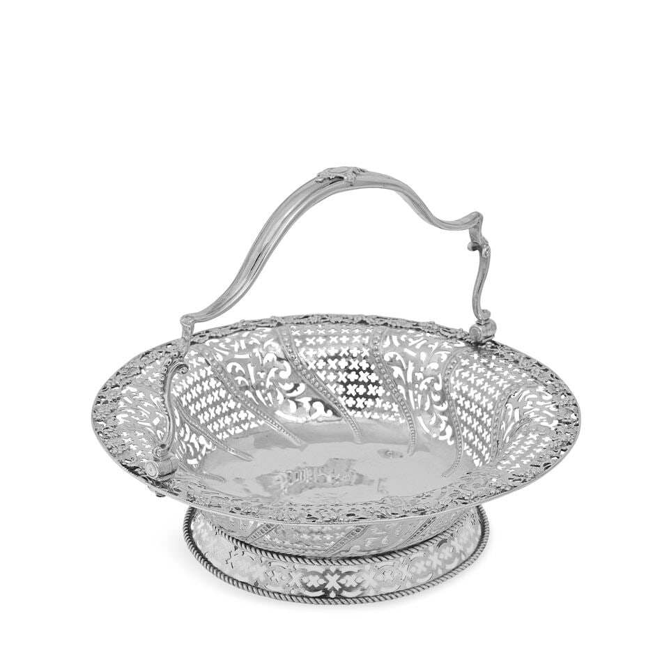 A George II silver swing-handled basket Edward Aldridge I & John Stamper, London 1759 (1 of 1)