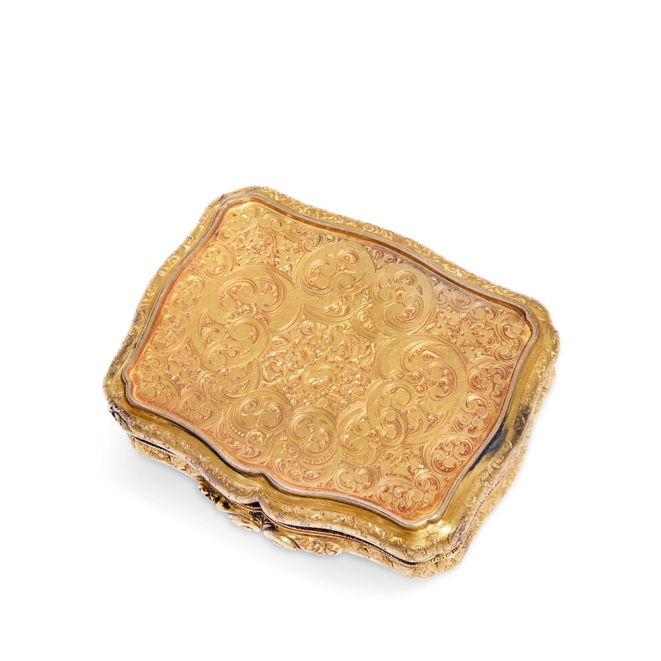 A 19th century German Imperial Presentation a diamond-set, gold and enamel snuff box, Charles Co... - 3