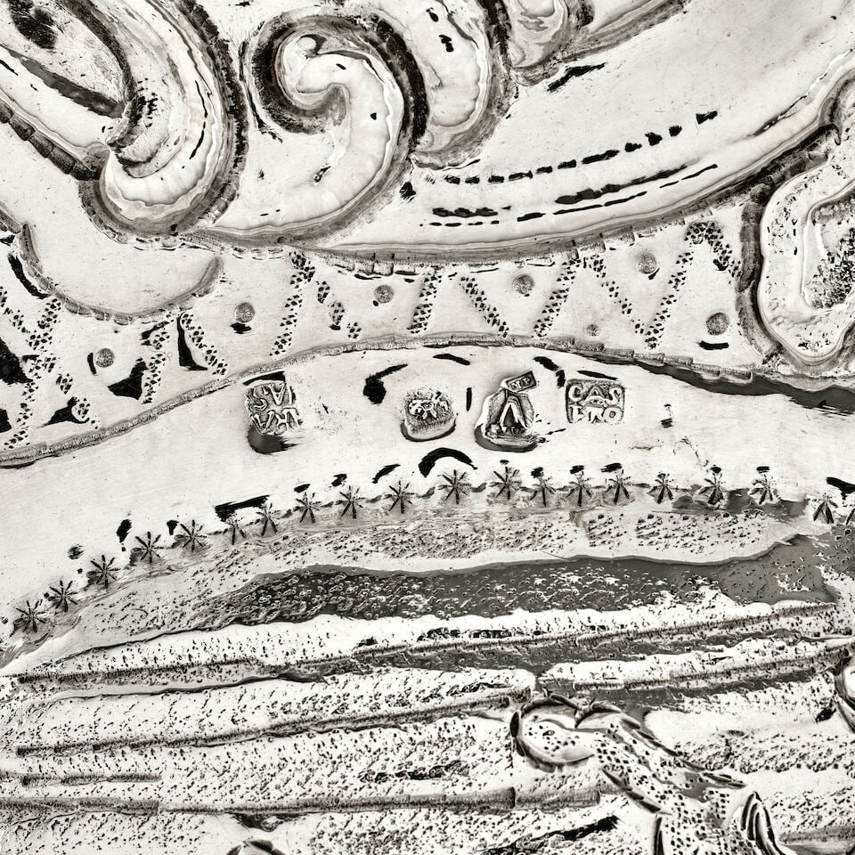 An 18th century Spanish silver dish Corboda, circa 1760, Francisco Sánchez Taramás an... - 2