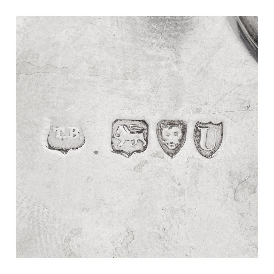 A collection of four silver shaped-circular salvers various maker's and dates (4) - 4