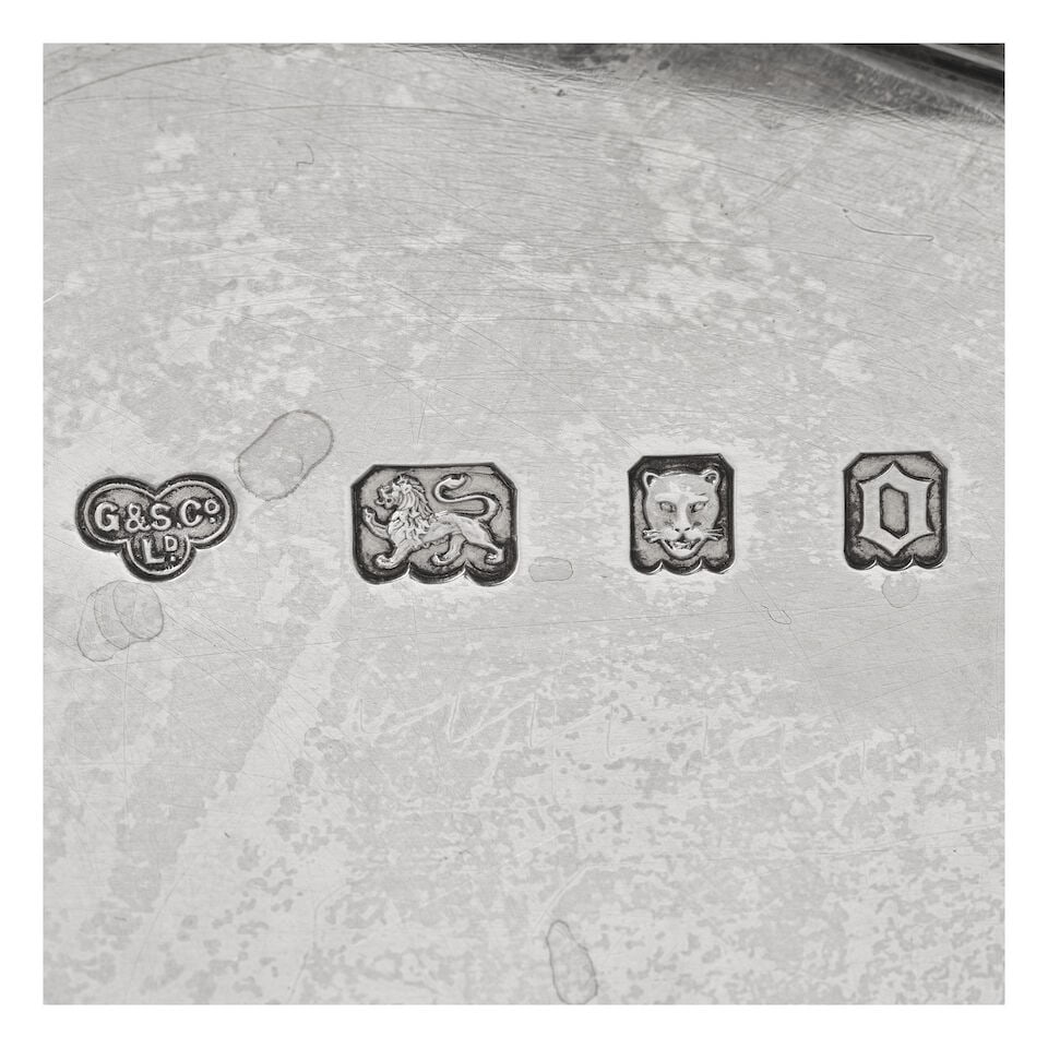 A collection of four silver shaped-circular salvers various maker's and dates (4) - 5