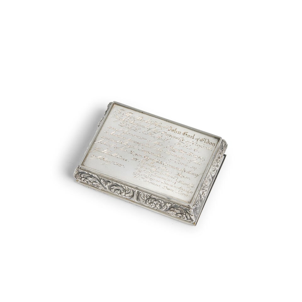 An George IV Irish silver City of Cork freedom box James Scott, Dublin 1828 - 5