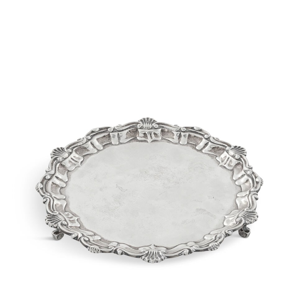 A silver salver Frank Hawker Ltd, Birmingham 1972 (1 of 2)