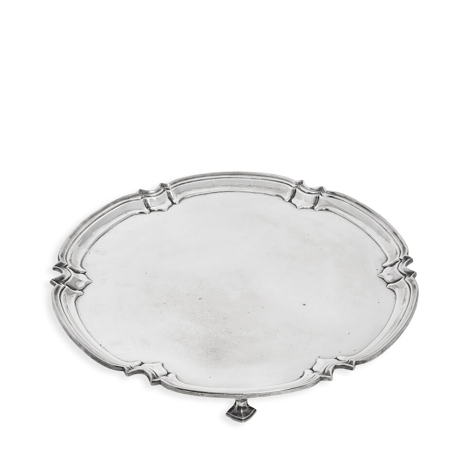 A silver salver Jay, Richard Attenborough Co Ltd, Sheffield 1957 (1 of 2)