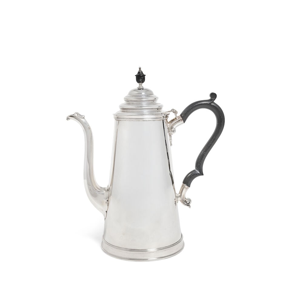 An Edwardian large silver coffee pot James Dixon & Sons, Sheffield 1909 (1 of 2)